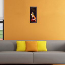 eCraftIndia Brown & Orange Radha Krishna UV Wall Art-image-29