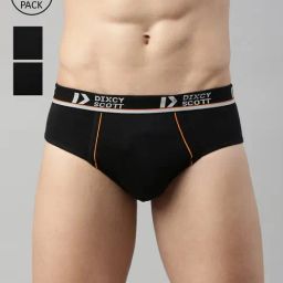Dixcy Scott Originals Black Cotton Briefs - Pack of 3-picture-28