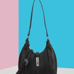 Mochi Black Medium Shoulder Bag-24