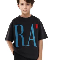 Rare Ones Boys Black Cotton Blend Printed T-Shirt-image-80