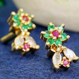 DIVASTRI Women Gold-Plated Earrings-image-74
