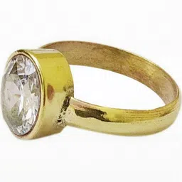 GenZcomplex White Brass Zircon Finger Ring-image-55