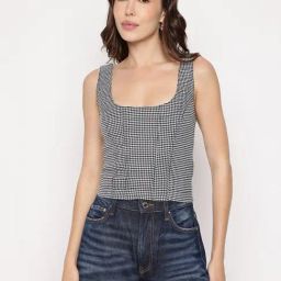 Guess Multicolor Printed Scoop Neck Aude Top-image-30
