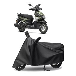 Auto Pearl Polyester Two Wheeler Cover for Yamaha Ray-ZR 125FI BS6 (Grey)-image-20