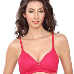 Lady Love Pink T-Shirt Bra LLBR8051-image-100