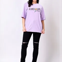 TQH Women Typography Printed T-shirt-picture-4