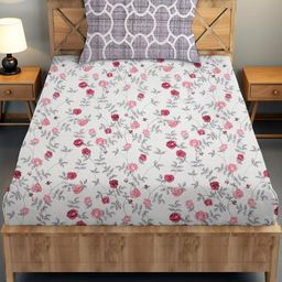 IVAZA Pink Floral 220 Cotton Nylon Single-image-70