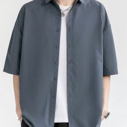 StyleCast x Revolte Men Solid Spread Collar Casual Shirt-image-91