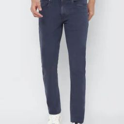 Louis Philippe Jeans Blue Cotton Slim Fit Jeans-picture-3