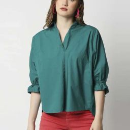 Remanika Green Pure Cotton Shirt-image-86