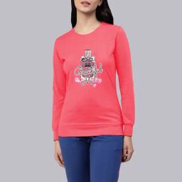 Lyra Coral Cotton Printed Sweatshirt-picture-4