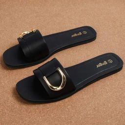 Ginger by Lifestyle Women's Black Casual Sandals-image-95