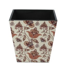 Reinvention Factory Cream Ethic Print MDF Wooden Open Dry Bin image 4