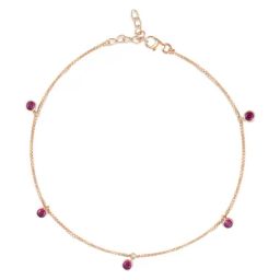 Zavya Classic Rose Gold Plated Anklet for Women-7