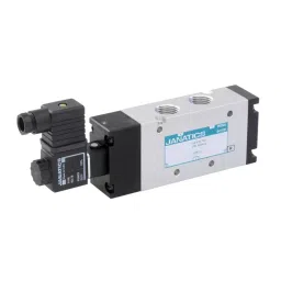 Janatics 5 Port 2 Position G1/2 Single DC Solenoid Spring Return Valve 24 V, DS257SR63-W image 1