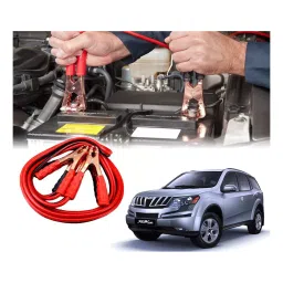 Auto Pearl 2.29 m (7.5 Ft) 500 A Heavy Duty Booster Anti Tangle Battery Jumper Cable for Mahindra XUV500 (Pack of 2)-image-81