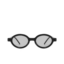AUGEN Unisex Grey Lens & Black Oval Sunglasses with image 5