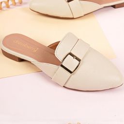 DressBerry Women Embellished Mules with Buckles Flats-picture-23