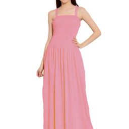 PATRORNA Pink Regular Fit Tulip Gown-image-74