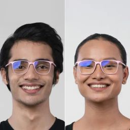 Enrico Eyewear Pink Square Unisex Eye Frames - Computer Glasses-image-8