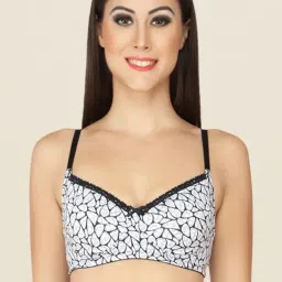 Soie White Full Coverage Double Layered Cups Bra (Pack Of 2) image 4