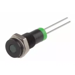 RS PRO Green Panel Mount Indicator 2V DC, Mounting Hole Size 6 mm, IP Rating IP67, Model No 7001596-42