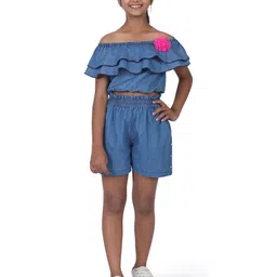 SILK SPARROW Girls Top with Shorts-image-84