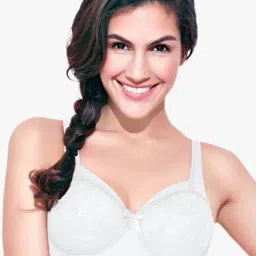 Enamor White Non Wired Non Padded Full Coverage Bra-35