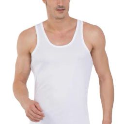 Jockey 8820 Ice White Combed Cotton Sleeveless Vest with Extended Length for Easy Tuck - Pack of 3-image-2