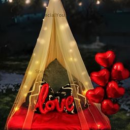 Special You 13 Pcs Red Textured Festive Decor-14