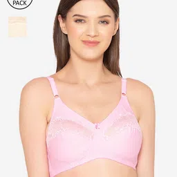 GROVERSONS Paris Beauty Women's Cotton Full coverage Non-Padded Non-Wired Bra-COMB02-image-92