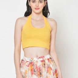 Cation Yellow Crop Top-image-7