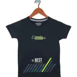 Monte Carlo Kids Navy Printed T-Shirt-image-77