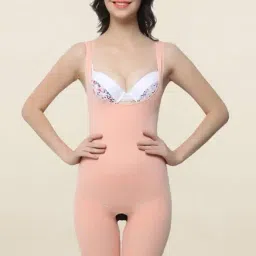 Clovia Peach Solid Shapewear-image-23