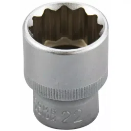 RS PRO 22mm Bi-Hex Socket With 12.7 mm (1/2 Inch) Drive, 8304139-39
