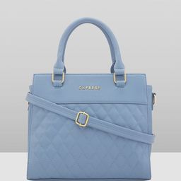 Caprese Women Solid Structured Leather Handheld Bag-24