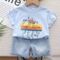 INCLUD Boys Printed T-shirt With Shorts-40