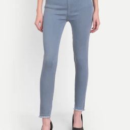 Angelfab Sky Blue Cotton Regular Fit Jeggings-image-72