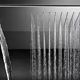 Aquieen 10x15 inch Round Stainless Steel Silver Wall Mount Overhead Shower, AQN 254-48