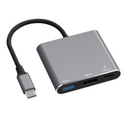 Battony USB C Multiport AV Adapter with 4K HDMI Output USB 3.0 Port & USB-C Fasting Charging Port Compatible for MacBook Pro M1/16-20 Air M1/18-20 Ipad pro iMac and Other usbc Devices image 1