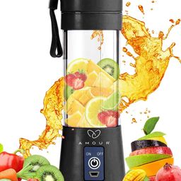 Amour Portable Blender Smoothie Juicer Black - 380 ml-picture-18
