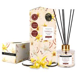 Soul & Scents Vanilla Fragrance 120 ml Reed Diffuser Set with Free 6 Reed Sticks-78