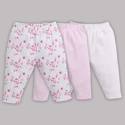 BABY GO Floral Printed Set of 3 Pyjama Set -Peach-image-25