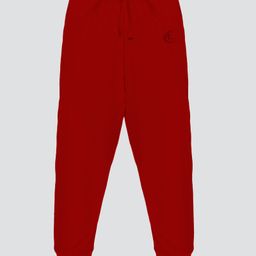 Kiddopanti Unisex Cotton Solid Track Pant - Red-image-2