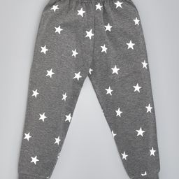 Kiwi Cotton Star Printed Track Pants - Charcoal Grey-picture-12