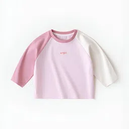 LULU & SKY Girls Typography Drop-Shoulder Sleeves T-shirt-image-70