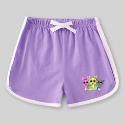 INCLUD Girls Graphic Printed Mid-Rise Regular Shorts-image-10