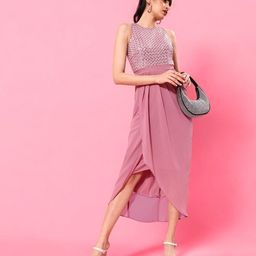 DressBerry Georgette A-Line Midi Dress-picture-25