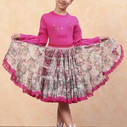 Biba Girls Floral Printed Round Neck Cotton Tops-image-16