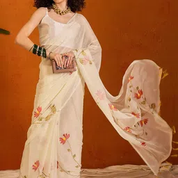 Saree mall Floral Poly Chiffon Sarees-picture-55